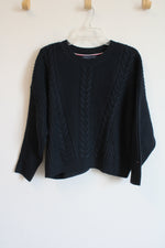 Tommy Hilfiger Navy Blue Cable Knit Sweater | L