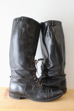 Harley-Davidson Leather Tall Lace Up 514 Black Boots | Size 12D