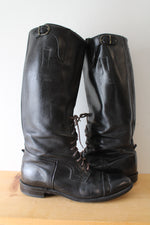 Harley-Davidson Leather Tall Lace Up 514 Black Boots | Size 12D