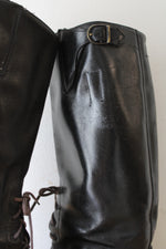 Harley-Davidson Leather Tall Lace Up 514 Black Boots | Size 12D