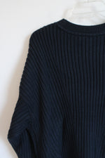 Tommy Hilfiger Navy Blue Cable Knit Sweater | L