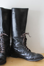 Harley-Davidson Leather Tall Lace Up 514 Black Boots | Size 12D