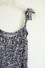Gap Blue and White Floral Cami Jumpsuit | S