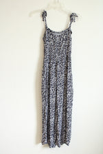 Gap Blue and White Floral Cami Jumpsuit | S