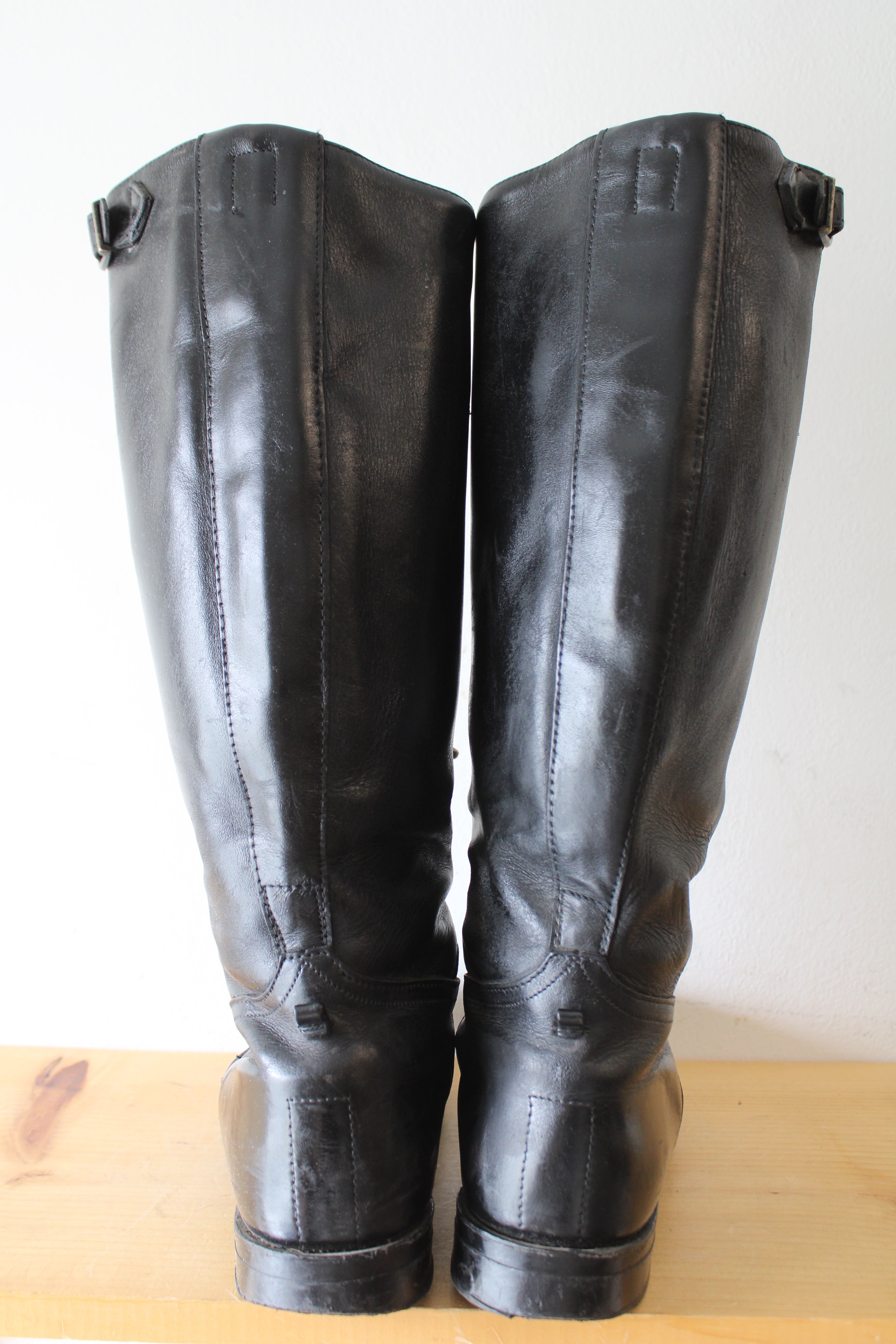 Harley-Davidson Leather Tall Lace Up 514 Black Boots | Size 12D