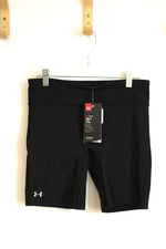 NEW Under Armour Black Compression Long Short Shorts | M