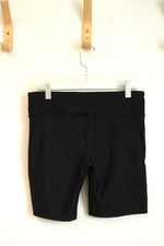 NEW Under Armour Black Compression Long Short Shorts | M