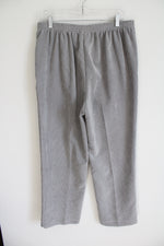 Alfred Dunner Gray Corduroy Pant | 14