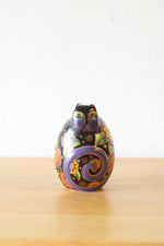 Laurel Burch Flowering Feline 1996 Porcelain Figurine