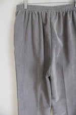 Alfred Dunner Gray Corduroy Pant | 14