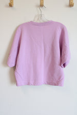 Cabi Purple Pink Terry Oversized Shirt | XS
