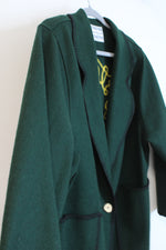 Vintage Cindy Owings Designs Inc. Wool Yellowstone Green Coat | M