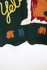 Vintage Cindy Owings Designs Inc. Wool Yellowstone Green Coat | M