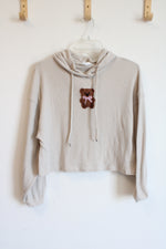 Wild Skye Teddy Bear Beige Hoodie | S