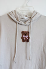 Wild Skye Teddy Bear Beige Hoodie | S