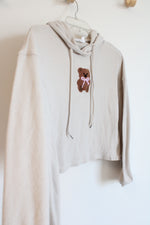 Wild Skye Teddy Bear Beige Hoodie | S