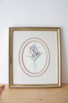 Windsor Art Siberian Iris Watercolor Framed Painting By Mary Vincent Bertrand