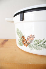 Martha Stewart Pine Cone Enamel 6 Quart Cast Iron Dutch Oven
