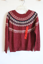 NEW Weatherproof Maroon Ski Sweater | M