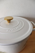 Martha Stewart Pine Cone Enamel 6 Quart Cast Iron Dutch Oven
