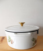 Martha Stewart Pine Cone Enamel 6 Quart Cast Iron Dutch Oven