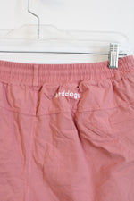 Bloom Birddogs Pink Salmon Elastic Waistband Shorts | L