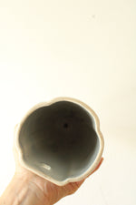 Antique Wall Pocket Conical Blue White Iris Porcelain Vase