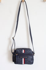 NEW Tommy Hilfiger Blue Monogram Crossbody Bag