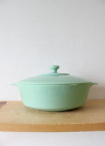 Vintage Anchor Hocking Fire-King 2000 Jadeite 2 Quart Covered Baking Dish