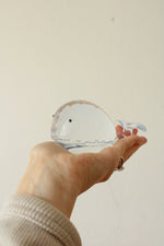 Crystal Whale Paperweight by Oleg Cassini