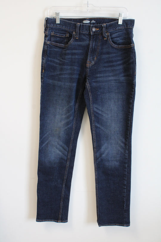 Old Navy Dark Wash Slim Built In Flex Jeans | 30X32