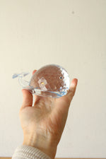Crystal Whale Paperweight by Oleg Cassini
