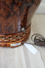 Brown Mid-Century Art Pottery Lamp