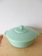 Vintage Anchor Hocking Fire-King 2000 Jadeite 2 Quart Covered Baking Dish