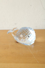 Crystal Whale Paperweight by Oleg Cassini