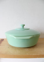 Vintage Anchor Hocking Fire-King 2000 Jadeite 2 Quart Covered Baking Dish