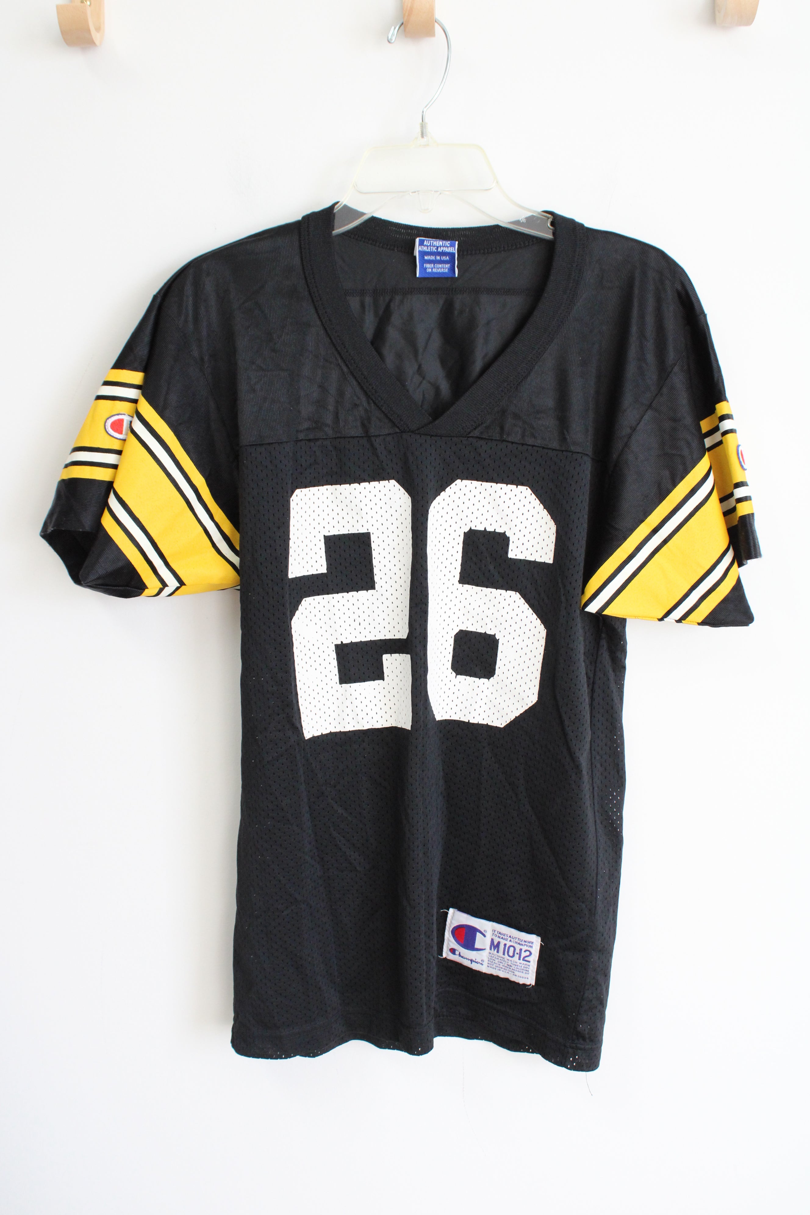 Champion Pittsburgh Steelers #26 Woodson Black Jersey | Youth M (10/12)
