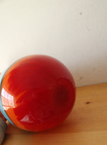 Orange Murano Hand Blown Glass Vase