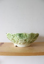 Vintage Cherry Leaves Strainer Ceramic Bowl