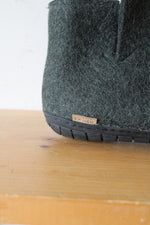 Glerups Forest Green Wool Rubber Sole Boots | Size 41