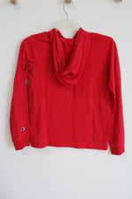 Champion Red Hooded Shirt | Youth XL (18/20)