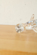 Crystal Dolphin Paperweight Figure By Oleg Cassini