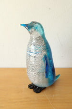 Blue Murano Glass Penguin Figurine