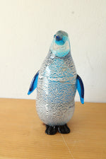 Blue Murano Glass Penguin Figurine