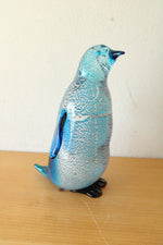 Blue Murano Glass Penguin Figurine