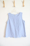 Talbots Blue & White Striped Sleeveless Top | M