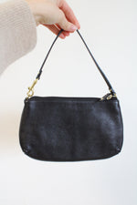 Coach Ashley Black Leather Wristlet Purse