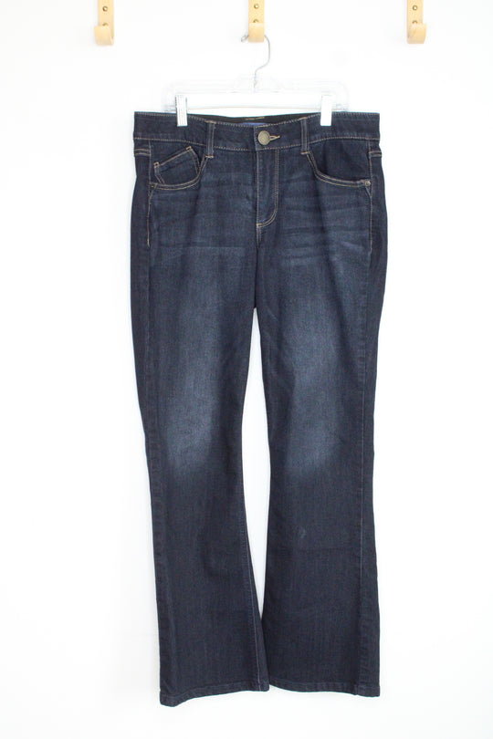 Democracy High Rise Dark Wash Flared Jeans | 8 Petite