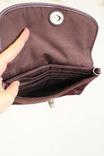 Coach Maroon Glitter Wristlet