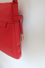 NEW Vera Bradley Mallory Crossbody Canyon Sunset Red Leather Purse